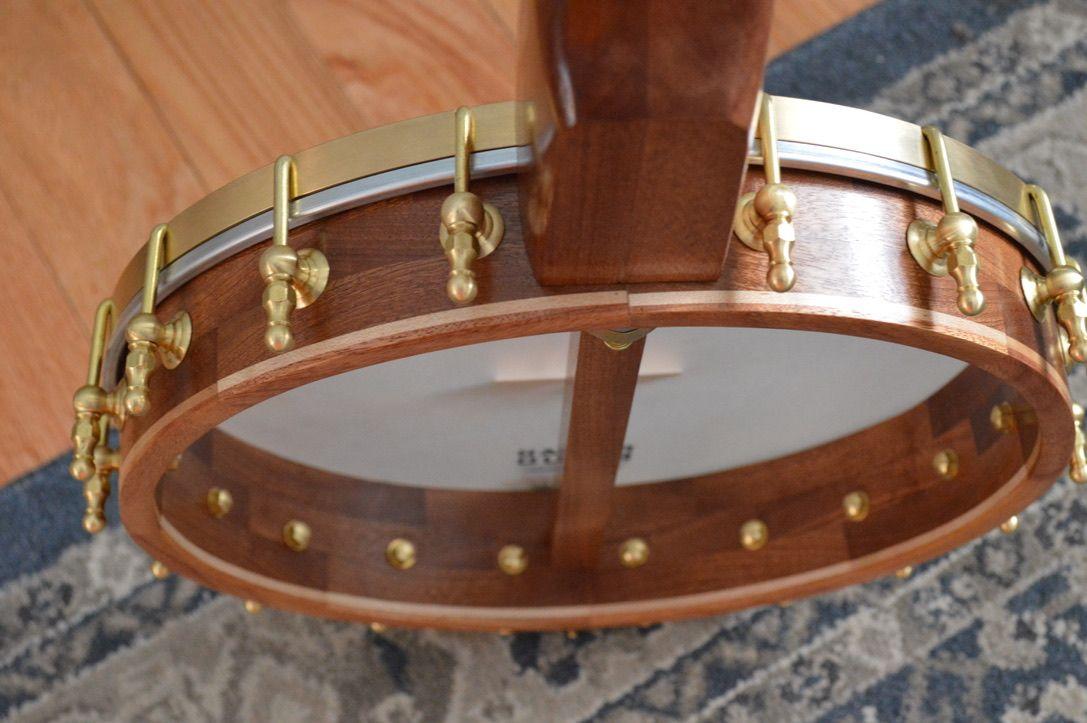 Close of up a banjo rim