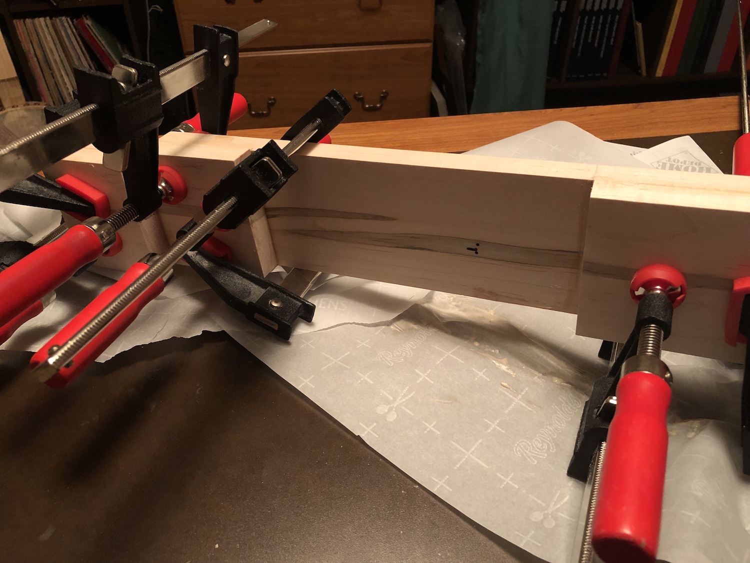 Clamping and gluing